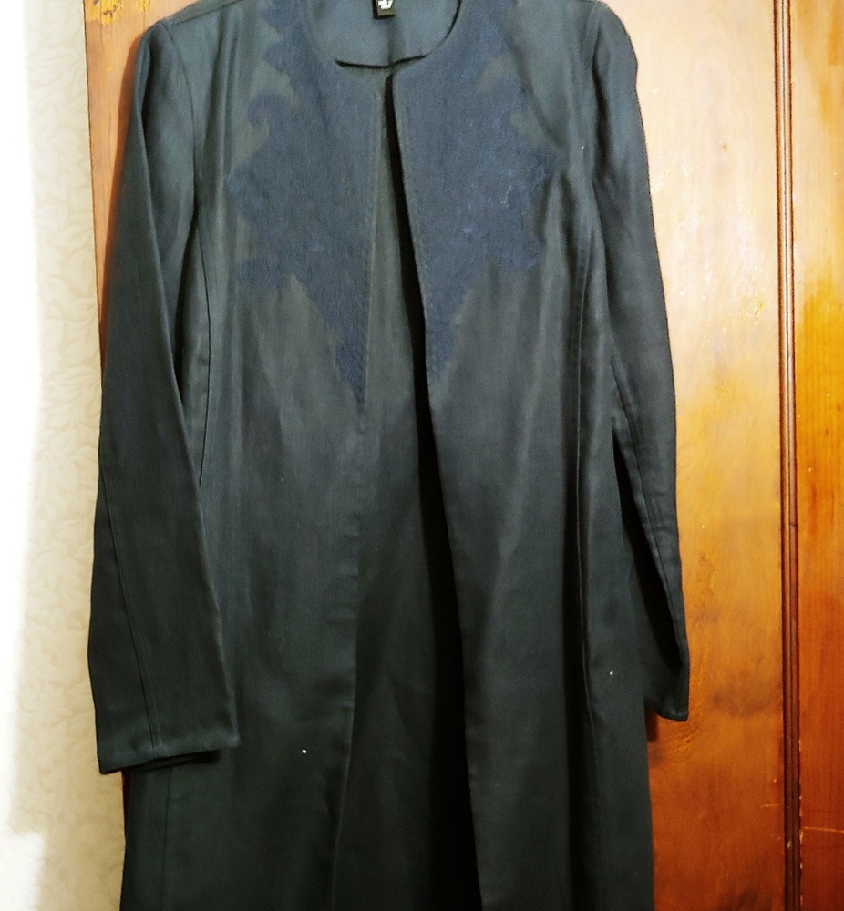 Navy linen duster